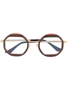 Marni Eyewear очки в массивной круглой оправе