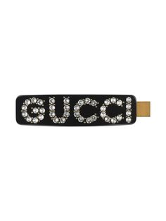 Gucci заколка для волос с декорированным логотипом