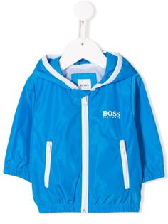 BOSS Kidswear куртка с капюшоном и логотипом