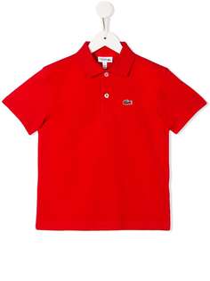 Lacoste Kids рубашка-поло с нашивкой-логотипом