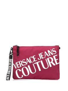 Versace Jeans Couture клатч с контрастным логотипом