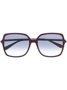 Gucci Eyewear солнцезащитные очки в массивной квадратной оправе