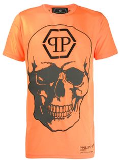 Philipp Plein футболка с круглым вырезом и принтом Skull