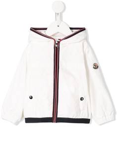 Moncler Enfant куртка Anton с отделкой в полоску