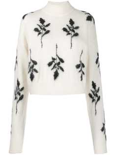 Brognano джемпер с цветочным узором вязки интарсия