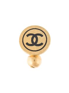 Chanel Pre-Owned запонки 1995-го года с логотипом CC