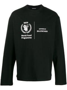 Balenciaga футболка World Food Programme с длинными рукавами