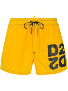 Dsquared2 плавки-шорты с кулиской и логотипом