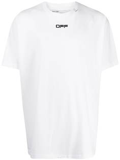 Off-White футболка Wavy Line с логотипом