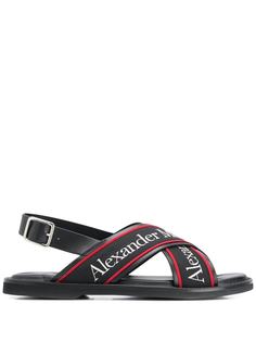 Alexander McQueen сандалии с перекрестными ремешками