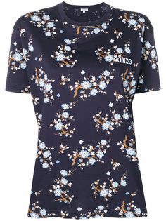 Kenzo футболка с цветочным принтом