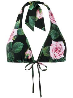Dolce & Gabbana лиф бикини с принтом