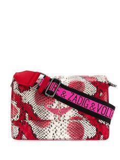 Zadig&Voltaire сумка через плечо с тиснением под кожу змеи