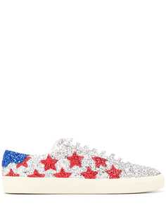 Saint Laurent кеды Court Classic с блестками