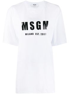 MSGM футболка с логотипом