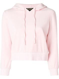 Juicy Couture укороченный велюровый пуловер с капюшоном