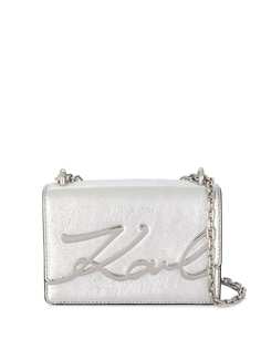 Karl Lagerfeld Signature logo plaque crossbody bag