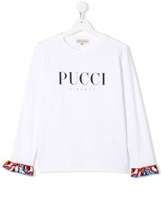 Emilio Pucci Junior рубашка с контрастными манжетами