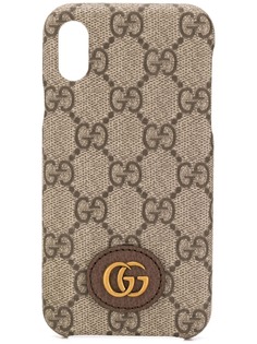 Gucci чехол Ophidia для iPhone X/XS с узором GG Supreme