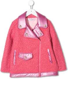 Vivetta Kids байкерская куртка из искусственной овчины