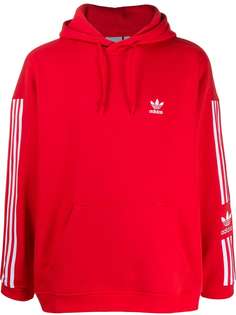 adidas худи с полосками и логотипом