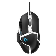 Мышь Logitech G502 SE HERO, игровая, лазерная, проводная, USB, черный и белый [910-005729]