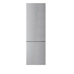 Холодильник DAEWOO RNV3610GCHS, двухкамерный, серебристое стекло/стекло