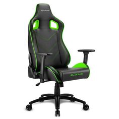 Кресло компьютерное игровое Sharkoon Elbrus 2 Black/Green Elbrus 2 Black/Green