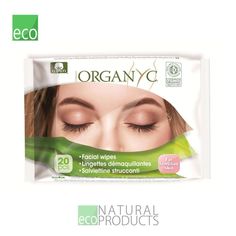 Салфетки Organyc для снятия макияжа, 20 шт