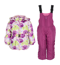 Комплект куртка/полукомбинезон Bony Kids, цвет: розовый/фиолетовый