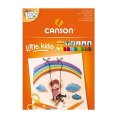 Альбом цветной бумаги для детского творчества Canson 120г/м2 10 цветов склейка 30 листов