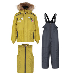 Комплект куртка/полукомбинезон Fun Time, цвет: мультиколор