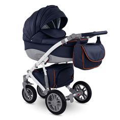Коляска 3 в 1 Camarelo Sirion Eco, цвет: синий