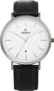 Мужские часы в коллекции Leather Мужские часы Obaku V215GDTIRB