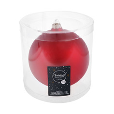 Шар елочный Kaemingk 15см красное стекло