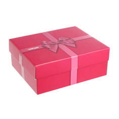 Коробка подарочная Твой дом розовая 300x250x120