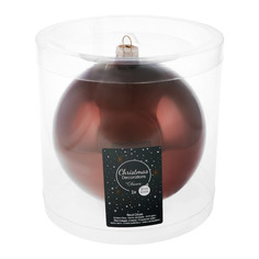 Шар елочный Kaemingk 15см бордовый стекло