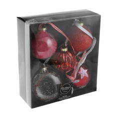 Набор шариков Kaemingk на елку 5 шт стекло