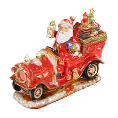 Санта на ретро автомобиле Christmas fairytale