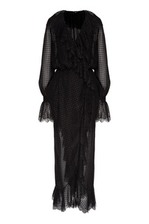Черное шифоновое платье с гранатом Yana Dress