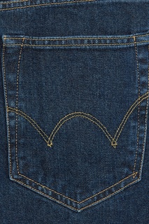 Синие джинсы с потертостями Edwin
