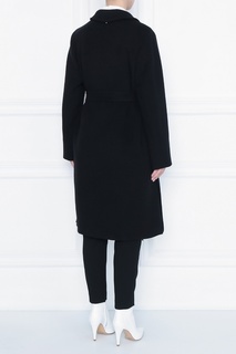 Черное пальто с бахромой Marina Rinaldi