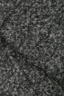 Пальто из серого шерстяного букле Moschino