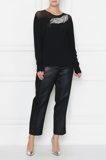 Черные блестящие брюки Marina Rinaldi