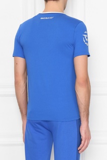 Голубая хлопковая футболка Bosco Fresh