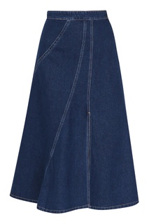 Синяя джинсовая юбка с разрезом Bosco Fresh