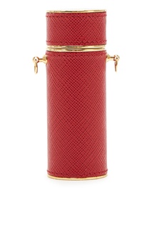 Красный чехол для губной помады Prada