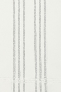 Белые леггинсы под кожу с лампасами Ermanno Scervino