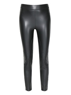 Черные леггинсы из материала под кожу Ermanno Scervino
