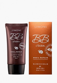 BB-Крем Limoni с экстрактом секреции улитки Snail Repair Blemish Balm тон №1 50 мл.